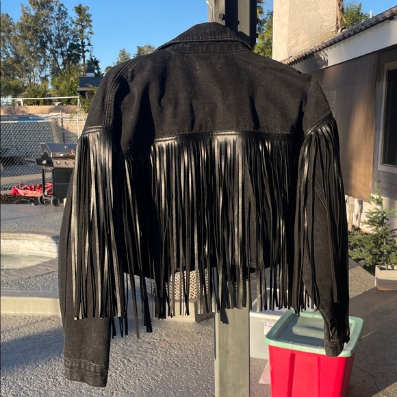 Forever 21 Jackets & Blazers - Black Fringe Women's Jacket